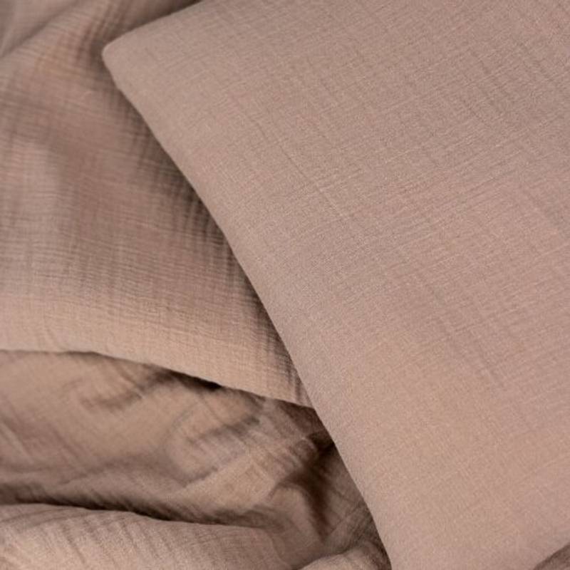 NG Baby Sengesett Sprinkelseng 80x100/35x40 Muslin Brown