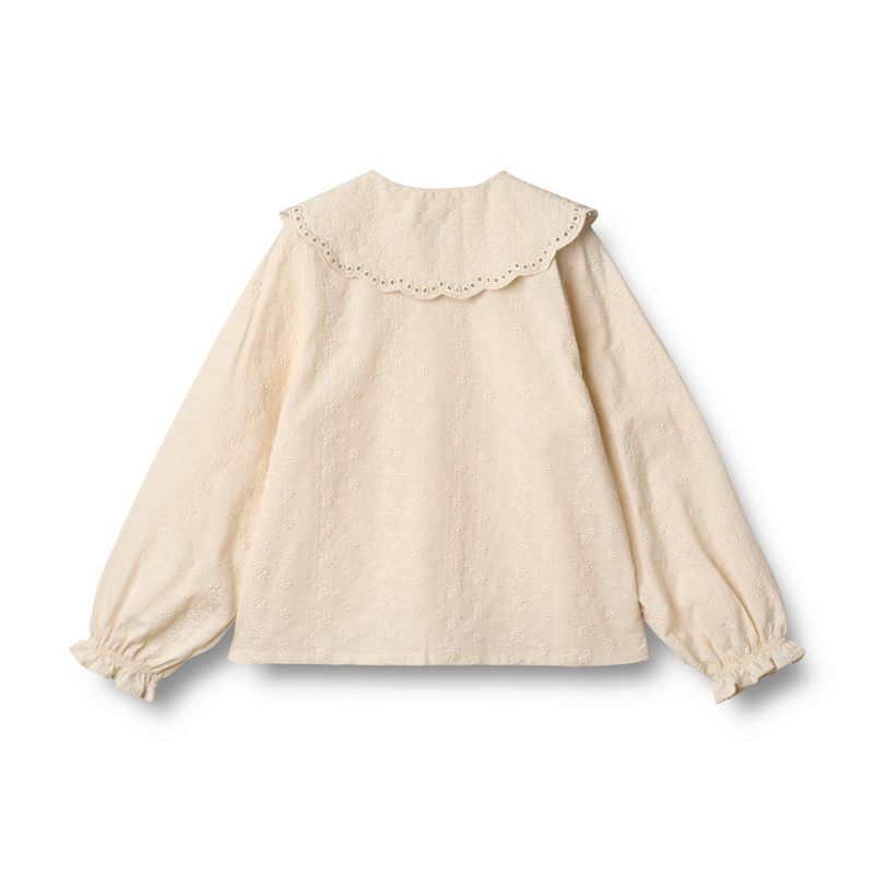 Wheat, Shirt L/S Flora, eggshell