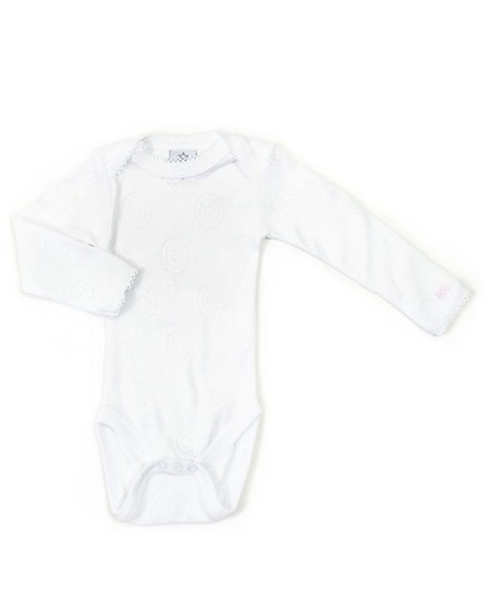 Smallstuff Body LS, sirkel jaquard, hvit (56)