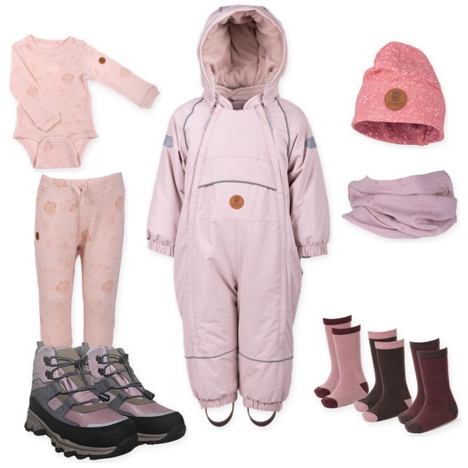 Hovedbilde Bruse Vinterpakke baby - Pink Mix