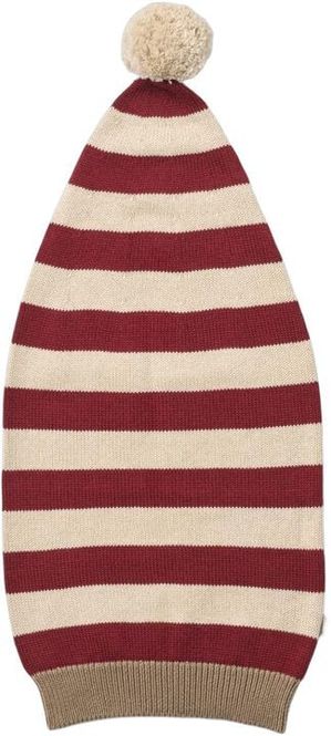 Hovedbilde Wheat, Knitted Christmas Hat, red stripe