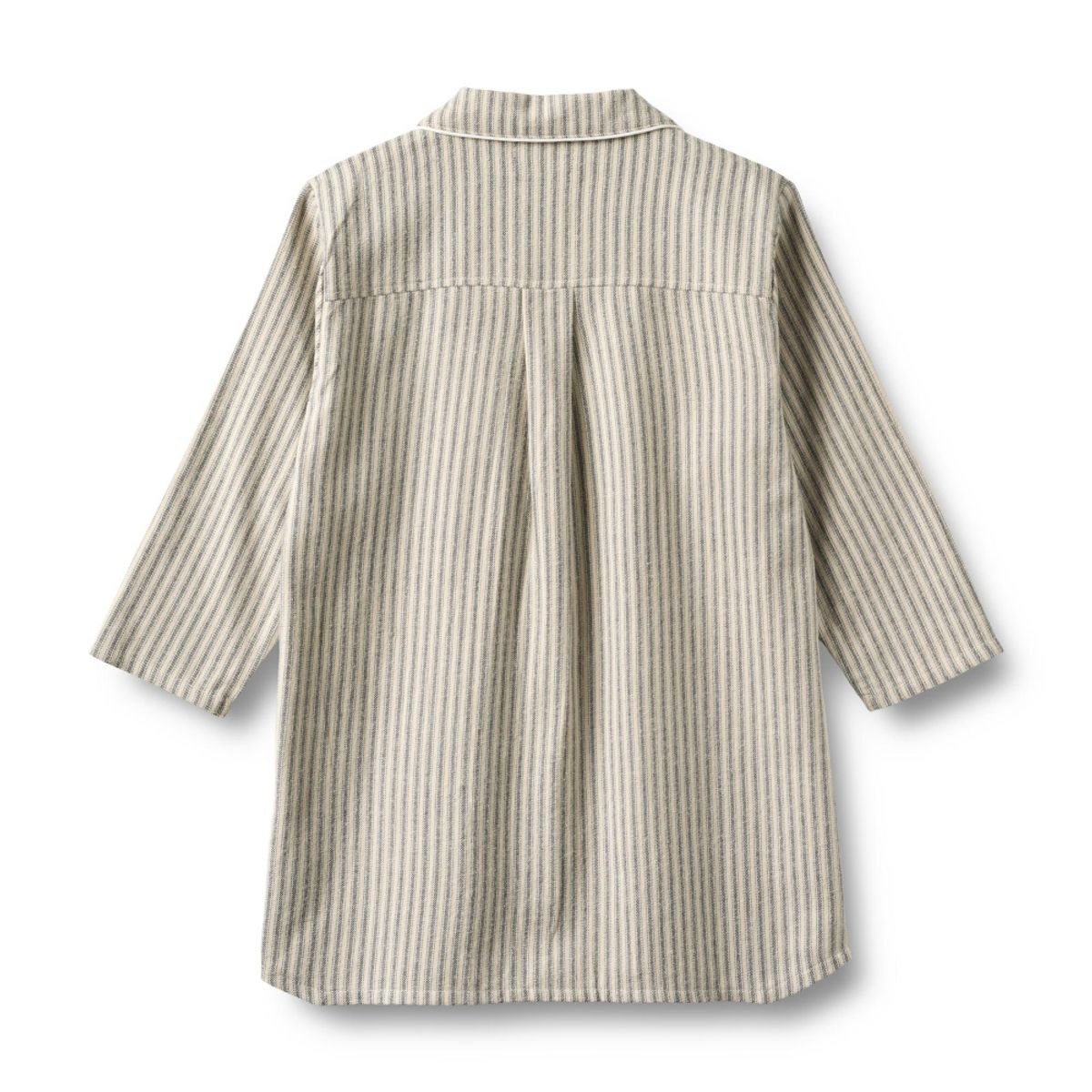 Wheat, Nightgown L/S Sylva, Blue Stripe (110/5år) view 2