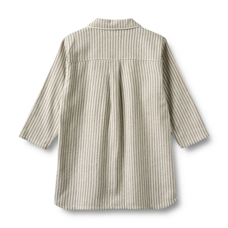 Wheat, Nightgown L/S Sylva, Blue Stripe