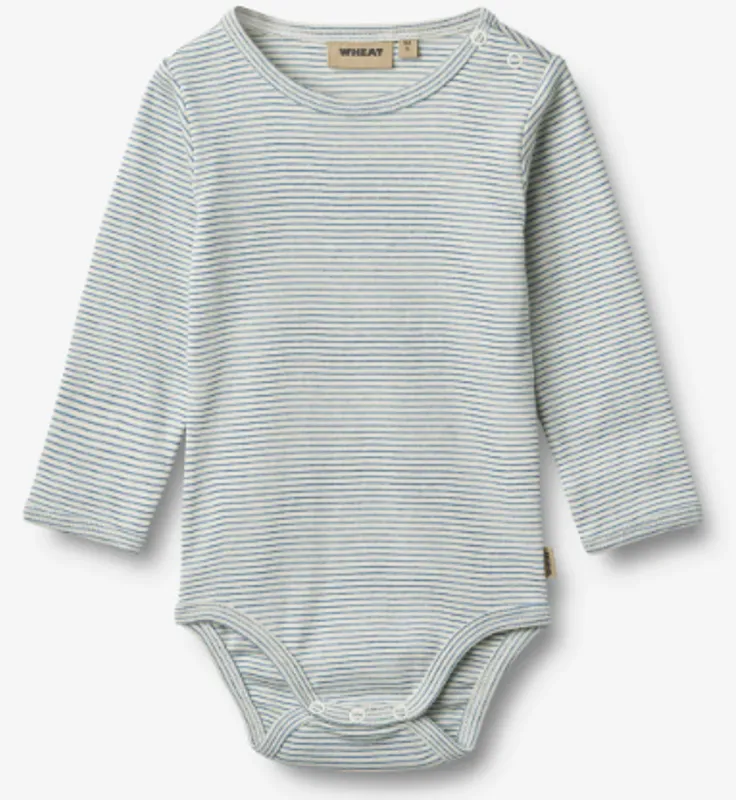 Wheat, Body L/S Berti, Blue Stripe
