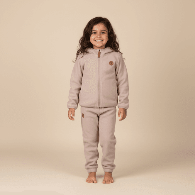 Hovedbilde Bruse fleeecesett, Gaupa, Mocha Meringue