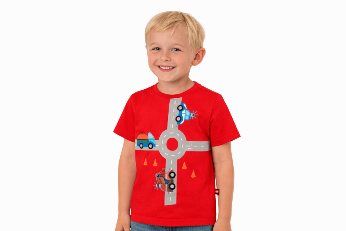 LEGO Duplo Unisex - T-Skjorte Kortermet Red (104)