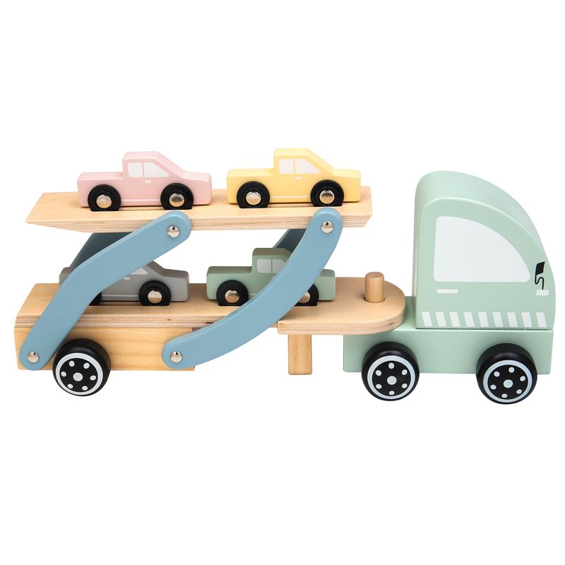 Kinder and Kids Biltransportør med Biler (4 stk.)