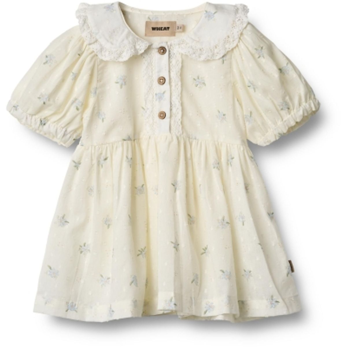Wheat, Babykjole Adele, Off-white blomster (86 cm) view 2
