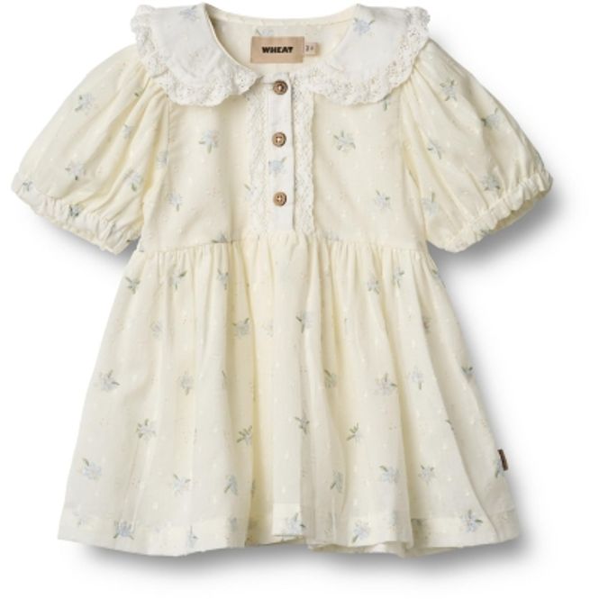 Hovedbilde Wheat, Babykjole Adele, Off-white blomster