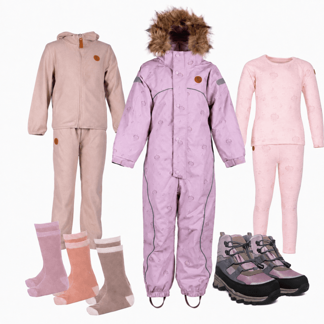 Hovedbilde Bruse Barnehagepakke - vinter Pink