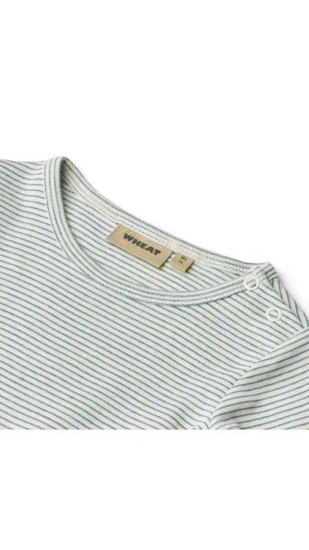 Wheat, Body L/S Berti, Blue Stripe