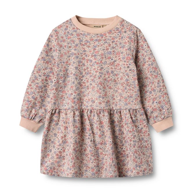 Hovedbilde Wheat, Sweat Dress L/S Zenia, Rose Dust Flowers