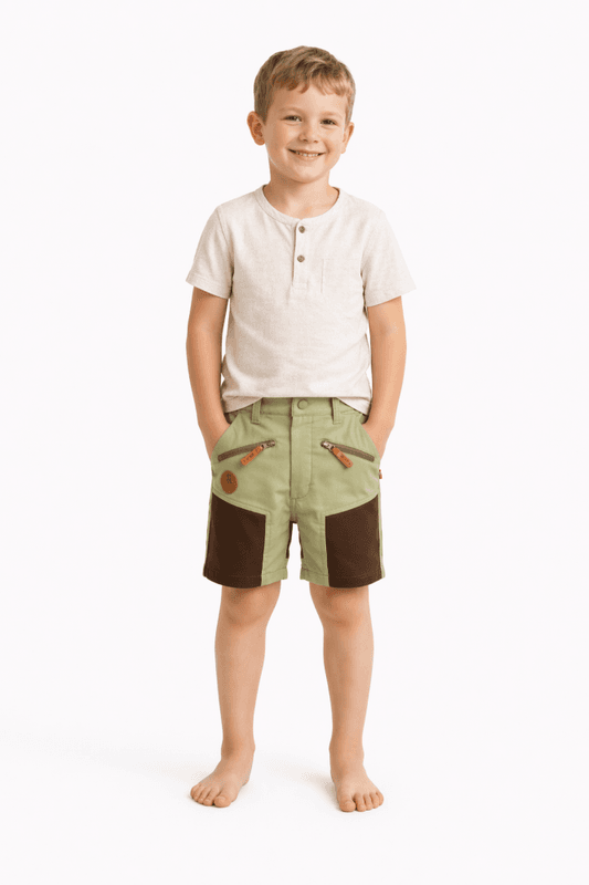 Bruse softshell shorts, Basstuvåga, Tea